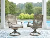 Ashley Furniture P701-602A Rainier Ranch - Swivel Chair With Cushion (Set of 2) - Brown / Beige