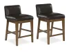 Ashley Furniture D974/13/124(3) Ashley Furniture D974/13/124(3) Cabalynn - 7 Pc. - Rectangular Dining Room Counter Table, 6 Upholstered Barstools - Light Brown