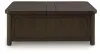 Ashley Furniture T678-20 Breckington - Cocktail Table With Storage - Dark Brown