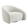 ACME AC03813 ACME AC03813 Zoey - Accent Chair With Swivel - White & Gray Two Tone