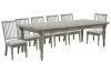 Pulaski Furniture P091240-KIT5 Pulaski Furniture P091240-KIT5 Madison Ridge - Extendable Leg Dining Table With 6 Side Chairs - Bluff Gray
