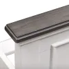 Liberty Furniture 417-YBR-FPB Allyson Park - Full Panel Bed - Wirebrushed White / Charcoal