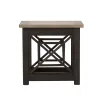 Liberty Furniture 422-OT1021 Heatherbrook - Chair Side Table - Charcoal & Ash