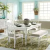 Liberty Furniture 607-CD-6RTS Liberty Furniture 607-CD-6RTS Summer House - 6 Piece Rectangular Table Set - Oyster White