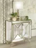 CoasterEssence 951854 Lupin - 2-Door Mirrored Storage Accent Cabinet - Champagne