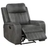 Coaster Fine Furniture 603193 Raelynn - Upholstered Track Arm Recliner - Gray