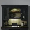 Liberty Furniture 532-HO131 Meritage - Jr Executive Credenza Hutch - Aged Charcoal