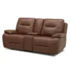 Liberty Furniture 7008SD-23P Cameron - Loveseat With Console P3 & ZG - Dakota Saddle