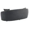 CoasterEveryday 504844 Brookside - Velvet Upholstered Curved Sofa - Dark Gray