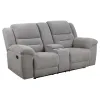 Coaster Fine Furniture 602552 Gilson - Chenille Upholstered Reclining Loveseat - Gray