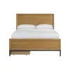 Intercon NP-BR-5464Q-NTO-C Newport - Queen Bed - Natural Oak