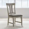 Liberty Furniture 528-C2501S Hallendale - Splat Back Side Chair - Gravel Wash