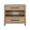 Liberty Furniture 780-BR62 Proximity Place - Bedside Chest With Charging Station - Barley Buff