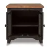 Ashley Furniture T468-3 Valebeck - Rectangular End Table - Black / Brown