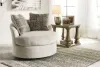 Ashley Furniture 9510444 Soletren - Swivel Accent Chair - Stone