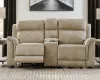 Ashley Furniture 5930218 Ashley Furniture 5930218 Next-Gen Durapella - Power Reclining Loveseat With Console/Headrest - Sand