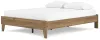 Ashley Furniture EB1866-113 Deanlow - Queen Platform Bed - Honey