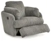 Ashley Furniture 9490361 Tie-Breaker - Swivel Glider Recliner - Fog