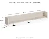 Ashley Furniture EA1864-151 Socalle - Wall Mounted Coat Rack w/Shelf - Light Natural
