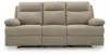 Ashley Furniture PC9140589 Side-Swipe - Reclining Sofa With Drop Down Table - Mocha