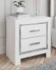 Ashley Furniture B2640/31/36/65/54/96/92(2) Ashley Furniture B2640/31/36/65/54/96/92(2) Altyra - 7 Pc. - Dresser, Mirror, Queen Panel Bookcase Bed, 2 Nightstands - White