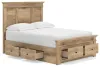 Ashley Furniture PCB1170B35 Ashley Furniture PCB1170B35 Makidern - Full Panel Storage Bed With Under Bed Storage Unit And Storage Footboard - Tan