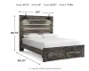 Ashley Furniture B211B29 Ashley Furniture B211B29 Drystan - Queen Panel Bed With 2 Storage Drawers - Brown / Beige