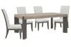 Pulaski Furniture P402240-KIT5 Pulaski Furniture P402240-KIT5 Anderson Park - Leg Dining Table With 4 Upholstered Side Chairs - Moose Trail / Frontier Brown