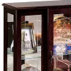 Pulaski Furniture 6705 PFC Curios - Lighted 1 Shelf Console Display Cabinet - Cherry Brown