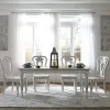 Liberty Furniture 244-DR-O5RLS Liberty Furniture 244-DR-O5RLS Magnolia Manor - 5 Piece Rectangular Table Set (Shaped Back Chairs) - Antique White