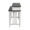 Liberty Furniture 417-OT7637 Allyson Park - Console Bar Table - Wirebrushed White / Charcoal