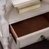 Liberty Furniture 652-BR62 Farmhouse Reimagined - 1 Drawer Nightstand - Antique White / Chestnut Tops