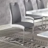 CoasterEssence 193812 Brooklyn - Upholstered Dining Side Chair (Set of 4) - Gray