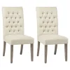 CoasterEssence 123052 Douglas - Upholstered Dining Side Chair (Set of 2) - Oatmeal