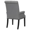 CoasterEssence 115163 Alana - Fabric Upholstered Dining Arm Chair - Gray