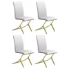CoasterEssence 105171 Carmelia - Upholstered Dining Side Chairs (Set of 4) - White