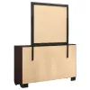 CoasterEveryday 204393M Kauffman - 6-Drawer Dresser With Mirror - Dark Cocoa