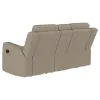 Coaster Fine Furniture 610282 Brentwood - Upholstered Motion Reclining Loveseat - Taupe