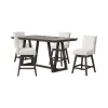 New Classic 45-4125S-DW4C New Classic 45-4125S-DW4C High Line - Counter Table & 4 Swivel Counter Chairs - White