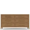 Riverside Furniture 51860 Halbrooke - Six Drawer Dresser - Light Brown