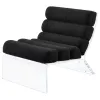 Coaster Fine Furniture 903162 Serreta - Boucle Upholstered Armless Acrylic Chair - Black