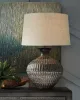 Ashley Furniture L207354 Magan - Metal Table Lamp  - Antique Bronze Finish