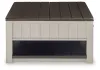 Ashley Furniture T796-00 Darborn - Lift Top Cocktail Table - Gray / Brown