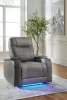 Ashley Furniture 1610213 Ashley Furniture 1610213 Schooner Rocks - Power Recliner / Adj Headrest - Slate