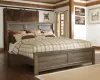 Ashley Furniture B251B9 Juararo - King Panel Bed - Dark Brown