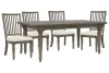Pulaski Furniture P413240-KIT1 Madison Ridge - Extendable Leg Dining Table With 4 Side Chairs - Natural Bark