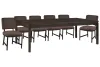 Pulaski Furniture P419240-KIT7 Pulaski Furniture P419240-KIT7 Modern Mosaic - Leg Dining Table With 6 Side Chairs - Brown
