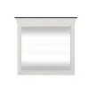 Liberty Furniture 417-BR52 Allyson Park - Crown Mirror - Wirebrushed White / Charcoal