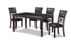 New Classic D1701-160-EBY New Classic D1701-160-EBY Gia - 5 Piece Dining Set (Table & 4 Chairs) - Ebony