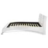 CoasterEssence 300345KW Jeremaine - Upholstered California King Sleigh Bed - White